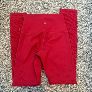 lululemon athletica Red Leggings